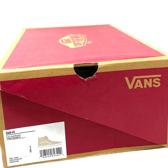 VANS Sk8-Hi Cozy Hug Biscotti Suede Men's Size Shoes Casual Sneakers VN0A7Q5NBVV - Picture 7 of 8